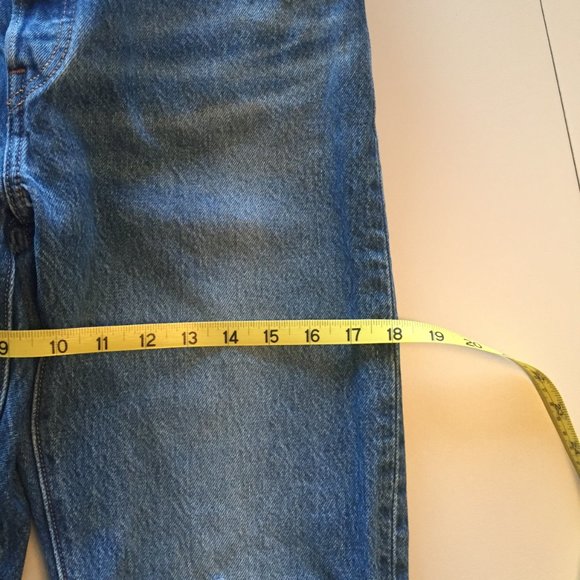 LEVIS 501 Org Fit Wom Jeans W28 L32 Athens Dark Wash - Picture 13 of 15